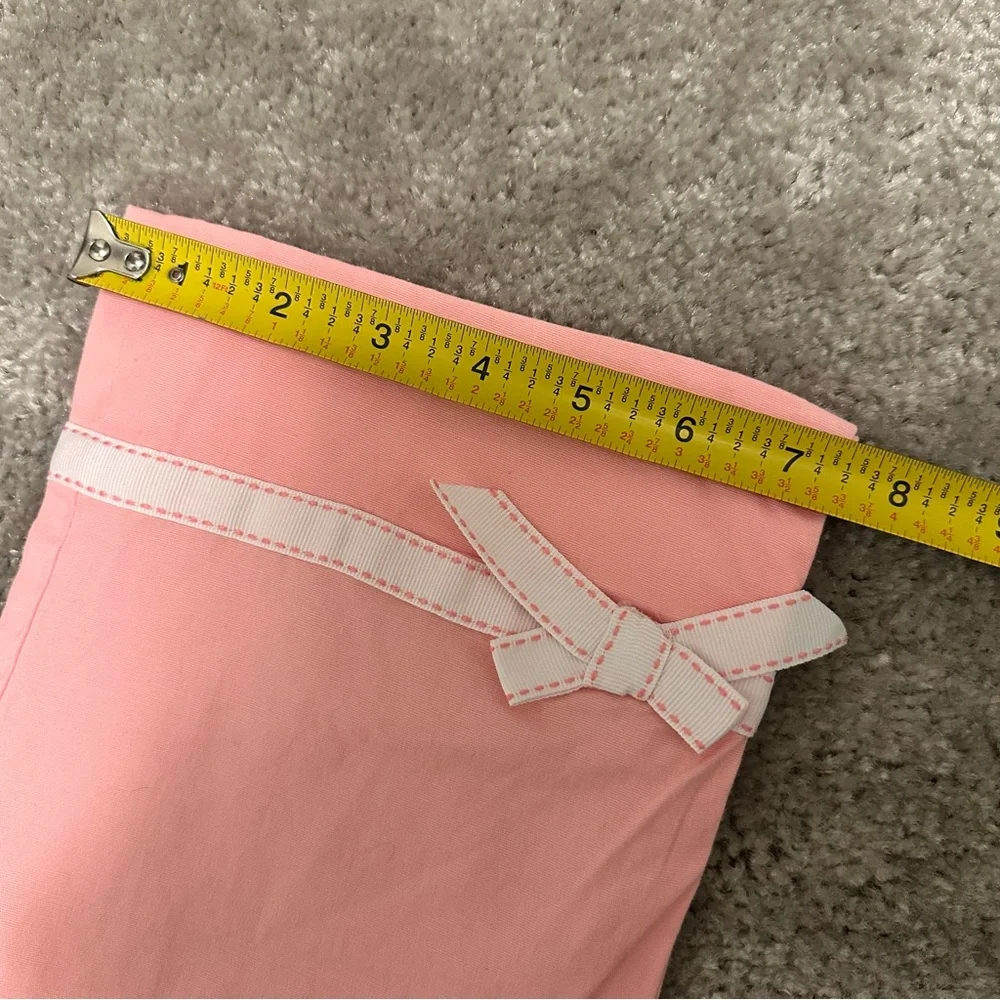 Vintage NWT The Children's Place Pink Banded Bow Pants Grosgrain Ribbon size 10